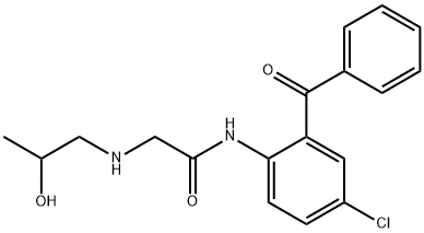 5-Chloro-2-(β-hydroxypropylaminoacetylamino)benzophenone