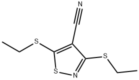 3,5-Bis(ethylthio)-4-isothiazolecarbonitrile