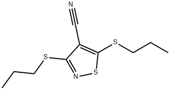 3,5-Bis(propylthio)-4-isothiazolecarbonitrile