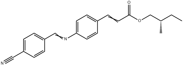 3-[4-[[(4-Cyanophenyl)methylene]amino]phenyl]propenoic acid (S)-2-methylbutyl ester