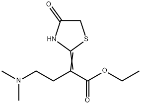 4-(Dimethylamino)-2-(4-oxothiazolidin-2-ylidene)butyric acid ethyl ester