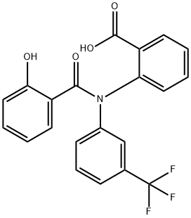 Benzoic  acid,  2-[(2-hydroxybenzoyl)[3-(trifluoromethyl)phenyl]amino]-