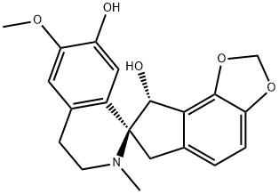 [7S,(-)]-3',4',6,8-Tetrahydro-6'-methoxy-2'-methylspiro[7H-indeno[4,5-d]-1,3-dioxole-7,1'(2'H)-isoquinoline]-7',8α-diol