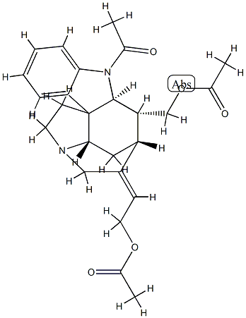 (19E)-1-Acetyl-19,20-didehydrocuran-17,18-diol diacetate