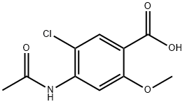 2-甲氧基-4-乙酰胺基-5-氯-苯甲酸
