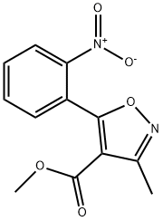 4-Isoxazolecarboxylicacid,3-methyl-5-(o-nitrophenyl)-,methylester(8CI)