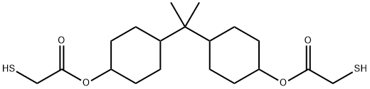 (1-methylethylidene)di-4,1-cyclohexanediyl bis(mercaptoacetate)