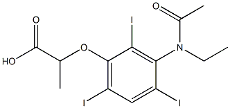 2-[3-(N-Ethylacetylamino)-2,4,6-triiodophenoxy]propionic acid
