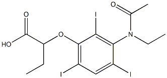 2-[3-(N-Ethylacetylamino)-2,4,6-triiodophenoxy]butyric acid