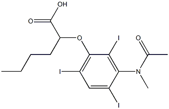 2-[[3-(N-Methylacetylamino)-2,4,6-triiodophenyl]oxy]hexanoic acid