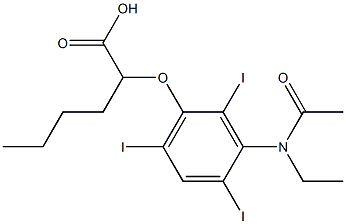 2-[[3-(N-Ethylacetylamino)-2,4,6-triiodophenyl]oxy]hexanoic acid