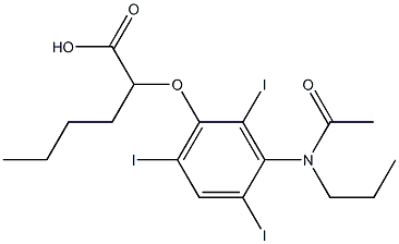 2-[[3-(N-Propylacetylamino)-2,4,6-triiodophenyl]oxy]hexanoic acid