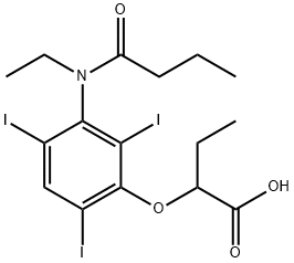 2-[3-(N-Ethylbutyrylamino)-2,4,6-triiodophenoxy]butyric acid