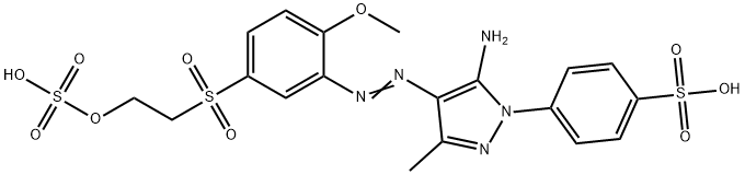 p-[5-amino-4-[[2-methoxy-5-[[2-(sulphooxy)ethyl]sulphonyl]phenyl]azo]-3-methyl-1H-pyrazol-1-yl]benzenesulphonic acid