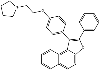1-[2-[p-(2-Phenylnaphtho[2,1-b]furan-1-yl)phenoxy]ethyl]pyrrolidine