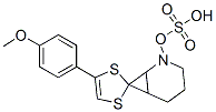 1-[4-(4-methoxyphenyl)-1,3-dithiol-2-ylidene]-3,4,5,6-tetrahydro-2H-py ridine, sulfuric acid