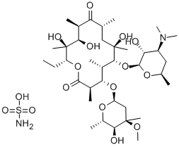 Erythromycin sulfamate