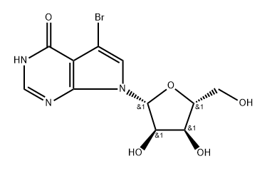 7-bromo-9-[3,4-dihydroxy-5-(hydroxymethyl)oxolan-2-yl]-2,4,9-triazabic yclo[4.3.0]nona-3,7,10-trien-5-one