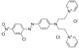 1,1'-[[[4-[(2-chloro-4-nitrophenyl)azo]phenyl]imino]diethylene]dipyridinium dichloride