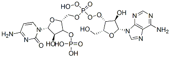 [(2R,3R,4R,5R)-5-(4-amino-2-oxo-pyrimidin-1-yl)-2-[[[(2R,3R,4R,5R)-5-( 6-aminopurin-9-yl)-4-hydroxy-2-(hydroxymethyl)oxolan-3-yl]oxy-hydroxy- phosphoryl]oxymethyl]-4-hydroxy-oxolan-3-yl]oxyphosphonic acid