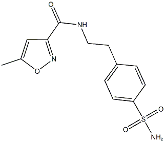 N-{2-[4-(aminosulfonyl)phenyl]ethyl}-5-methyl-3-isoxazolecarboxamide
