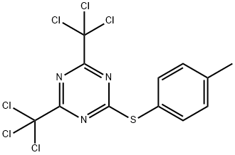 2-[(4-Methylphenyl)thio]-4,6-bis(trichloromethyl)-1,3,5-triazine