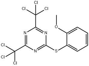 2-[(2-Methoxyphenyl)thio]-4,6-bis(trichloromethyl)-1,3,5-triazine