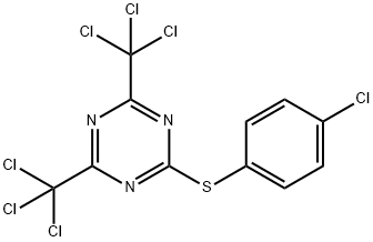 2-[(4-Chlorophenyl)thio]-4,6-bis(trichloromethyl)-1,3,5-triazine