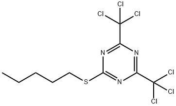 2-(Pentylthio)-4,6-bis(trichloromethyl)-1,3,5-triazine