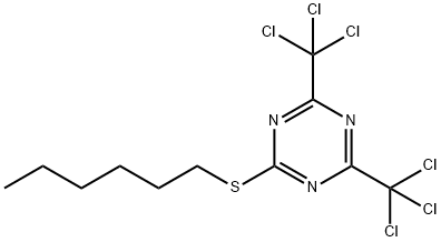 2-Hexylthio-4,6-bis(trichloromethyl)-1,3,5-triazine