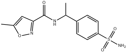 N-[1-[4-(aminosulphonyl)phenyl]ethyl]-5-methylisoxazole-3-carboxamide