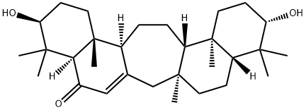 3β,21α-Dihydroxy-27-norC(14a)-homo-gammaceran-14-en-16-one