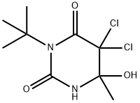 3-tert-Butyl-5,5-dichloro-6-hydroxy-6-methyl-5,6-dihydrouracil