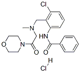 N-[3-chloro-2-[[methyl[2-morpholino-2-oxoethyl]amino]methyl]phenyl]benzamide monohydrochloride