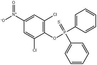 Diphenylphosphinothioic acid O-(2,6-dichloro-4-nitrophenyl) ester