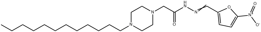 N'-[(5-Nitrofuran-2-yl)methylene]-4-dodecyl-1-piperazineacetic acid hydrazide