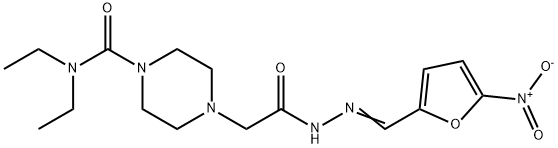 N'-[(5-Nitrofuran-2-yl)methylene]-4-[(diethylamino)carbonyl]-1-piperazineacetic acid hydrazide