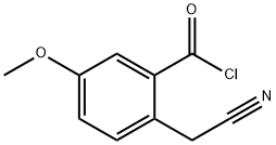 m-Anisoyl chloride, 6-(cyanomethyl)- (8CI)