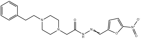 N'-[(5-Nitrofuran-2-yl)methylene]-4-phenethyl-1-piperazineacetic acid hydrazide