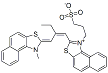 2-[2-[(1-methylnaphtho[1,2-d]thiazol-2(1H)-ylidene)methyl]-1-butenyl]-1-(3-sulphonatopropyl)naphtho[1,2-d]thiazolium