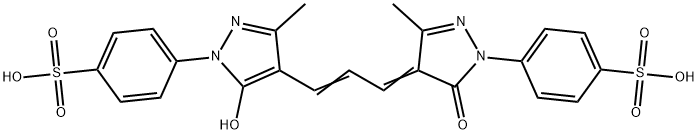 p-[4,5-dihydro-4-[3-[5-hydroxy-3-methyl-1-(4-sulphophenyl)-1H-pyrazol-4-yl]allylidene]-3-methyl-5-oxo-1H-pyrazol-1-yl]benzenesulphonic acid