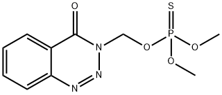 Thiophosphoric acid O,O-dimethyl O-[(3,4-dihydro-4-oxo-1,2,3-benzotriazin-3-yl)methyl] ester