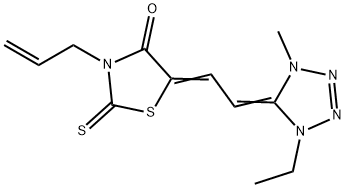 3-allyl-5-[(1-ethyl-1,4-dihydro-4-methyl-5H-tetrazol-5-ylidene)ethylidene]-2-thioxothiazolidin-4-one