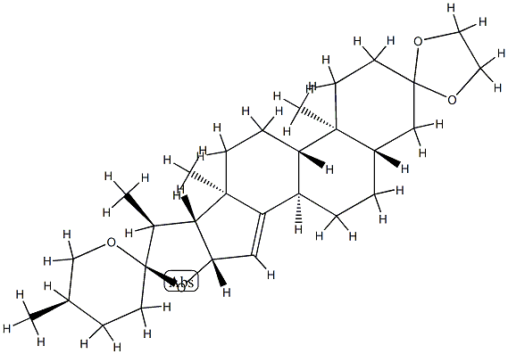 (25R)-3,3-(Ethylenebisoxy)-5α-spirost-14-ene