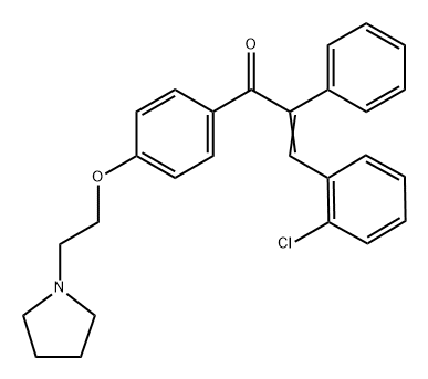 2-Chloro-α-phenyl-4'-[2-(1-pyrrolidinyl)ethoxy]chalcone