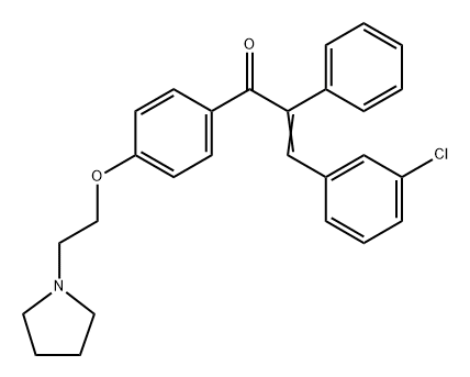 3'-Chloro-α-phenyl-4'-[2-(1-pyrrolidinyl)ethoxy]chalcone
