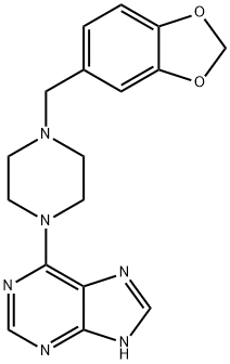 6-(4-(benzo[d][1,3]dioxol-5-ylmethyl)piperazin-1-yl)-9H-purine