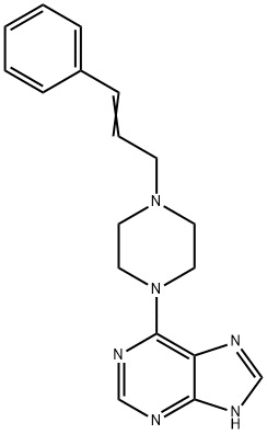6-(4-Cinnamyl-1-piperazinyl)-9H-purine