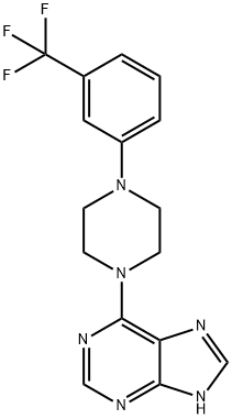 6-[4-[3-(Trifluoromethyl)phenyl]-1-piperazinyl]-9H-purine