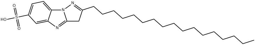 2-heptadecyl-3H-pyrazolo[1,5-a]benzimidazole-6-sulphonic acid